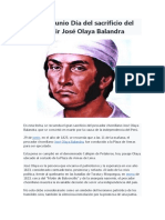 29 de Junio Día Del Sacrificio Del Mártir José Olaya Balandra Ale
