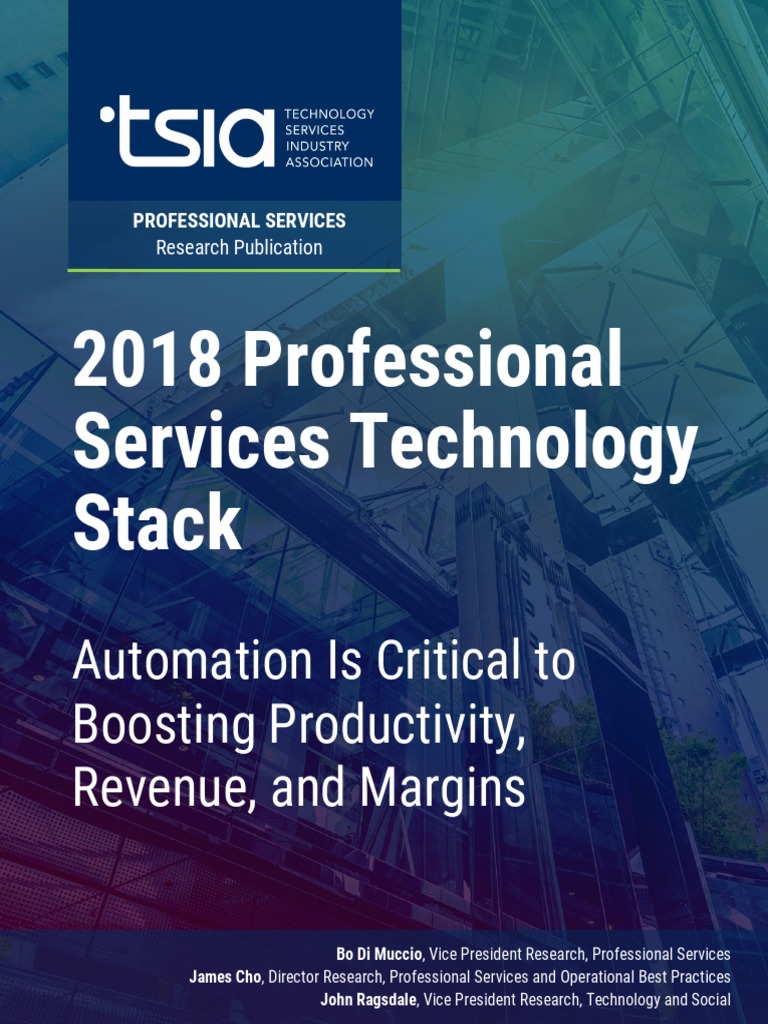 2018 Professional Services Tech Stack | PDF | Analytics | Customer ...