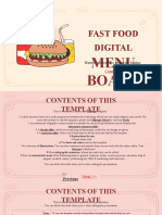 Fast Food Digital Menu Board XL