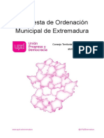Propuesta Extremadura Ordenacion Municipal