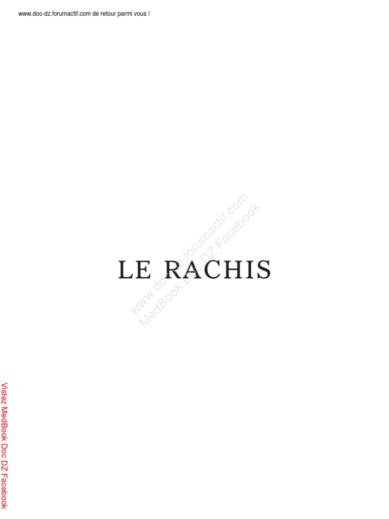 Le Rachis | PDF | Hôpital | Radiologie