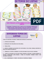 Diversos Tipos de Listas