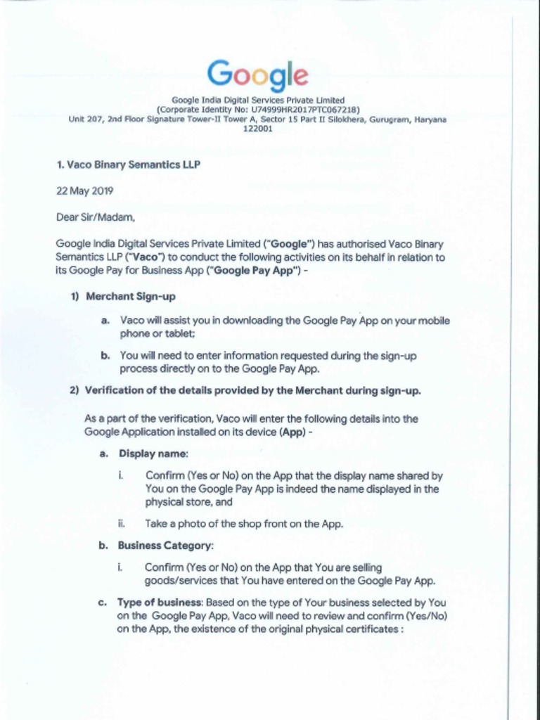 Auth Letter 20190531121925137 | PDF