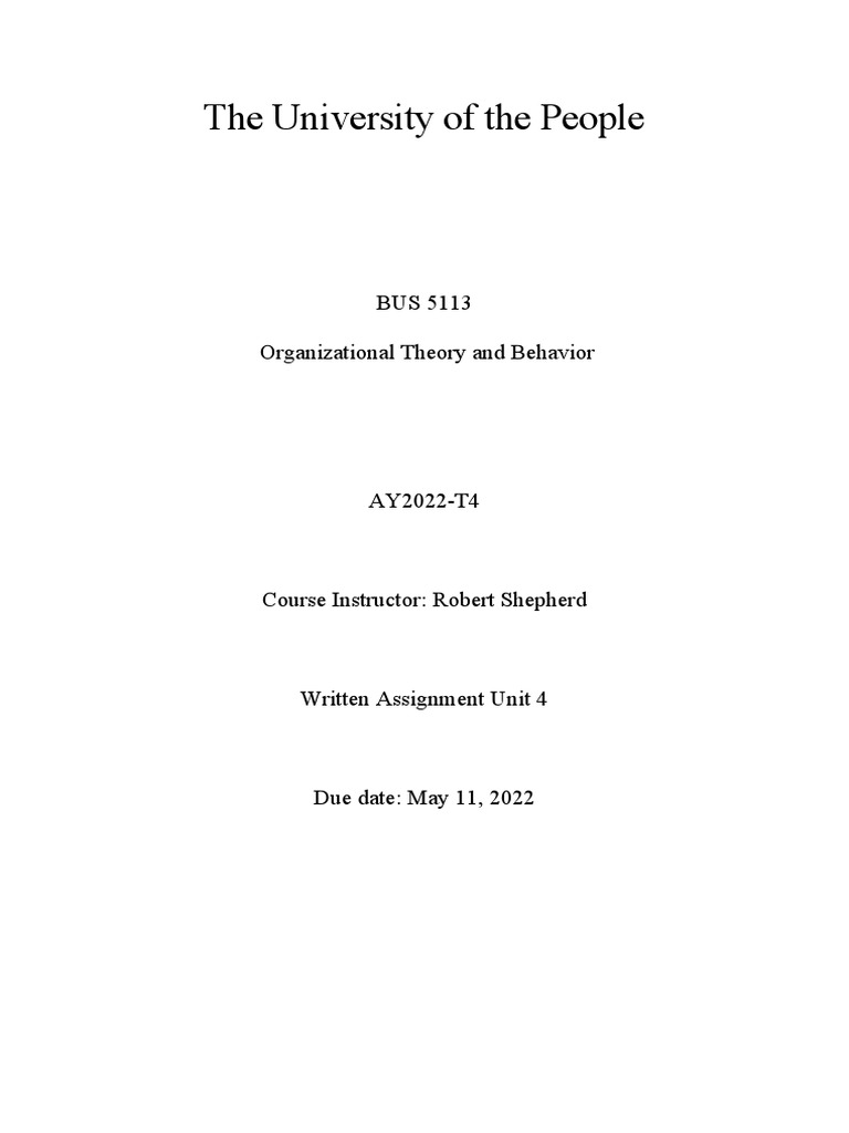 Written assignment unit 5 download free pdf communication