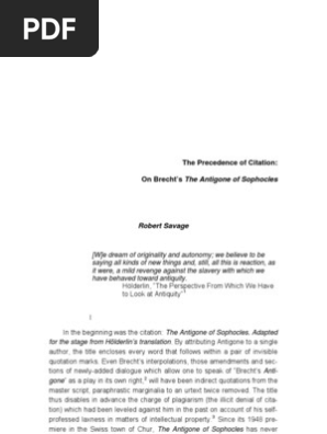 Antigone Essay Sophocles Philosophical Science