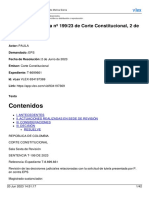 Sentencia de Tutela N 19923 de Corte Constitucional 2 de Ju