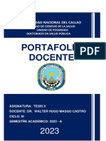 Portafolio Dr. Walter Hugo Masgo Castro Tesis Ii Doc Salud Pública