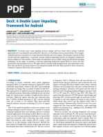 DexX A Double Layer Unpacking Framework For Android