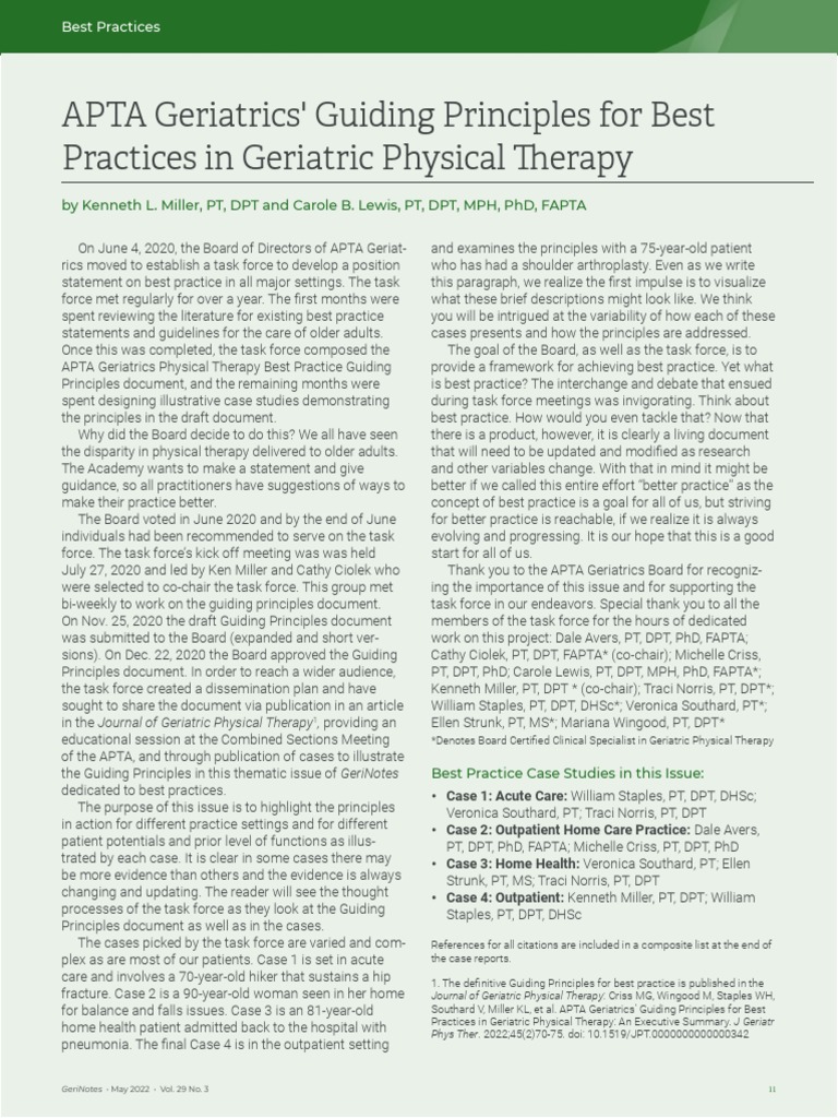 GUIDELINES FOR GERIATRIC PATIENTS visual data 4