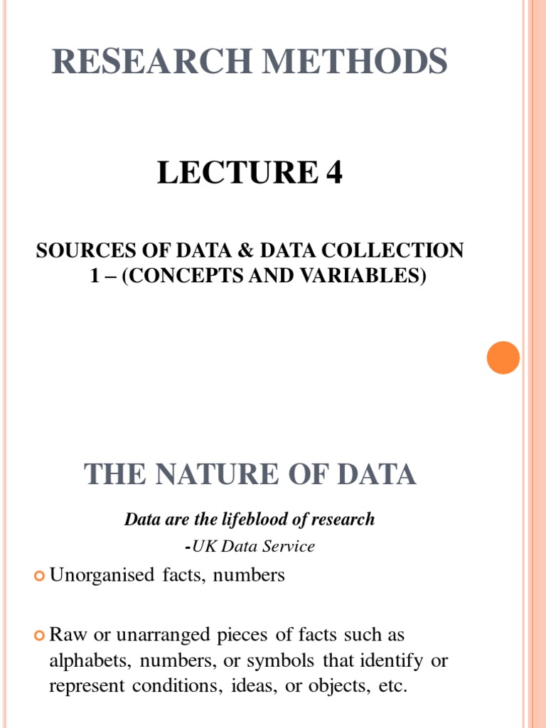 Lecture 4 | Download Free PDF | Questionnaire | Dependent And ...