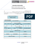 Ficha Postulante Convocatoria Docente Ensad 2023