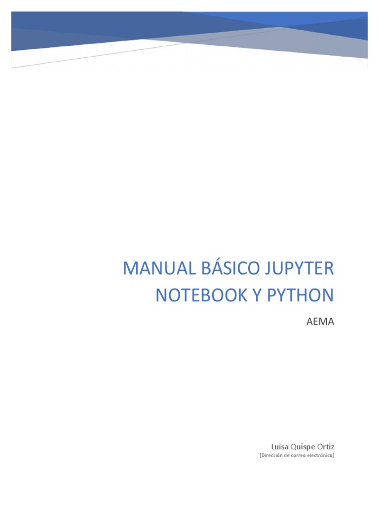 Manual Jupyter Notebook-1 | PDF | Arte