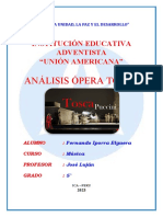 Análisis Ópera Tosca