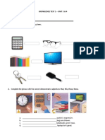 Knowledge - Test - 1 - Unit 3 and 4