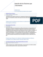 Análisis y Anticipación de Los Factores Que Influyen en El Crecimiento