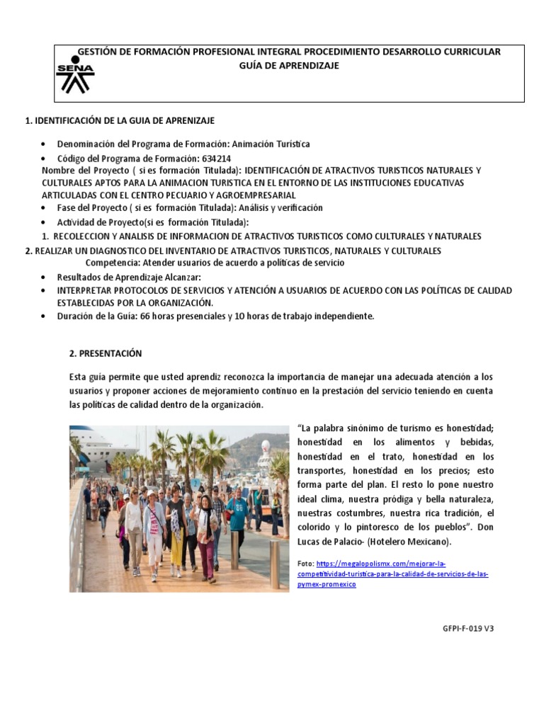 GFPI - F - 019 - Guia - 3de - Aprendizaje - Protocolo | PDF | Calidad ...