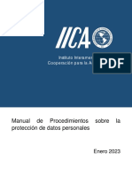 Manual de Procedimientos Sobre La Protección de Datos Personales