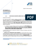 Comunicado de Cobro Pre Jurídico Único y Devolución de Equipos. Apet 08.07.23