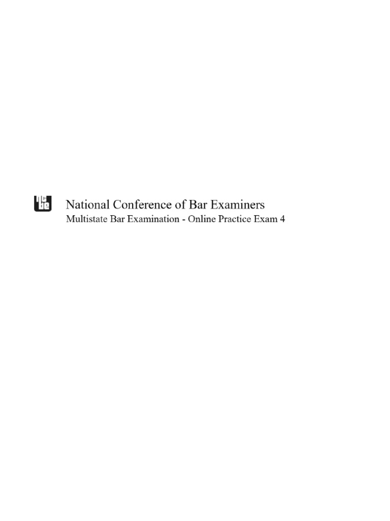 Mbe Practice Questions (2) A | PDF