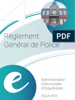 Reglement General de Police 2022