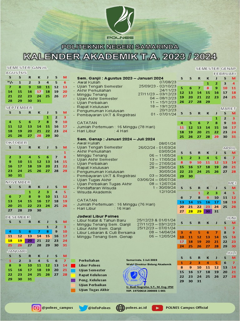 Kalender Akademik 2023 2024 Polnes PDF