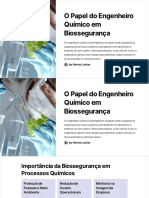 O Papel Do Engenheiro Quimico em Biosseguranca