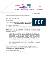 Carta de Presentacion Algarrobal