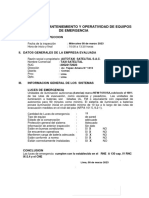 Protocolo de Manteniemiento y Operatividad de Equipos de Luces de Emergencia Comas