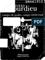 BOURDIEU, PIERRE - Campo de Poder, Campo Intelectual (OCR) (Por Ganz1912)