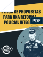 Pliego de Propuestas Por Una Reforma Integral A La Policia
