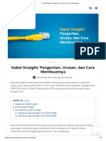 Kabel Straight - Pengertian, Urutan, Dan Cara Membuatnya