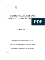 Ejercicio 1 Procesos para Manufactura