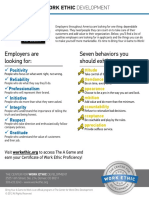 7 Behaviors of Work Ethic
