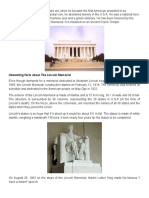 Abraham Lincoln Statue and Memorial Worksheet Reading Comprehension Exercises - 105041