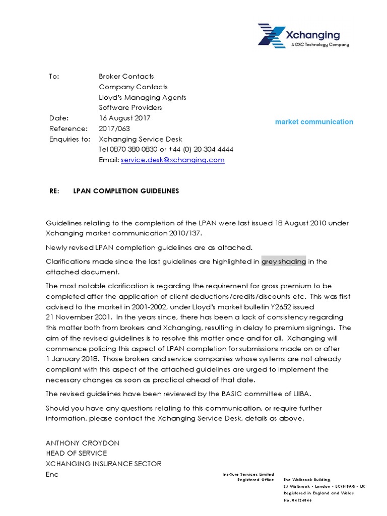 Revised LPAN Completion Guidelines | PDF | Insurance | Underwriting