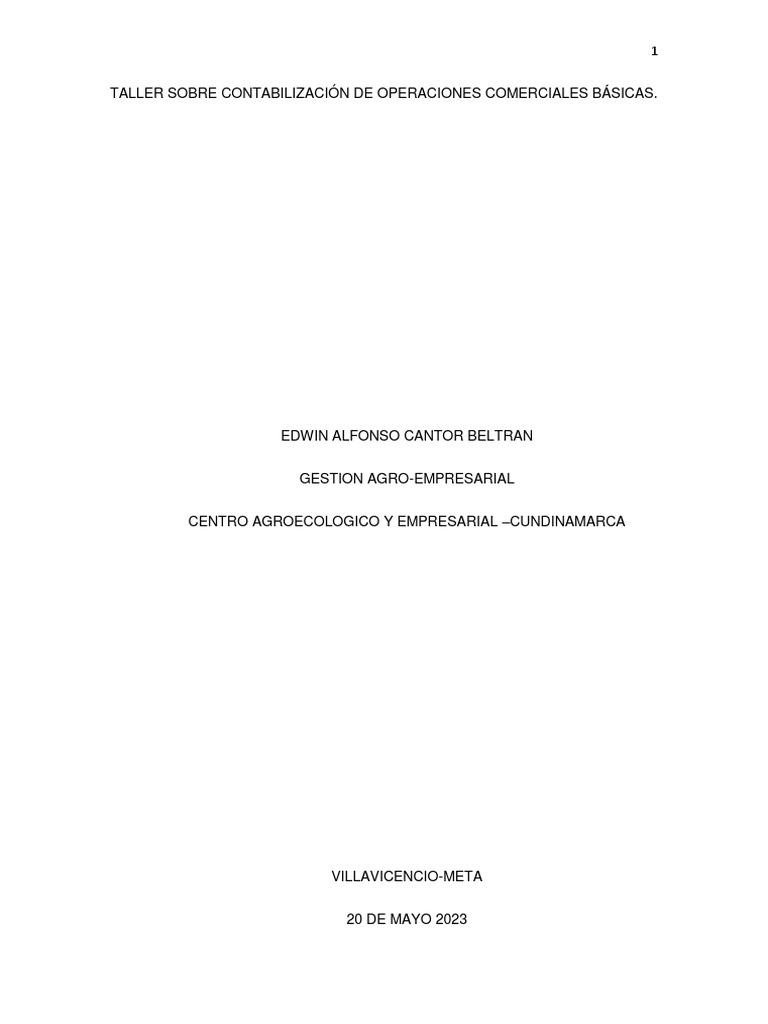 Evidencia 3 Ejercicio De Contabilidad Pdf Contabilidad Economias