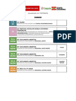 Calendario Fesporte 2023