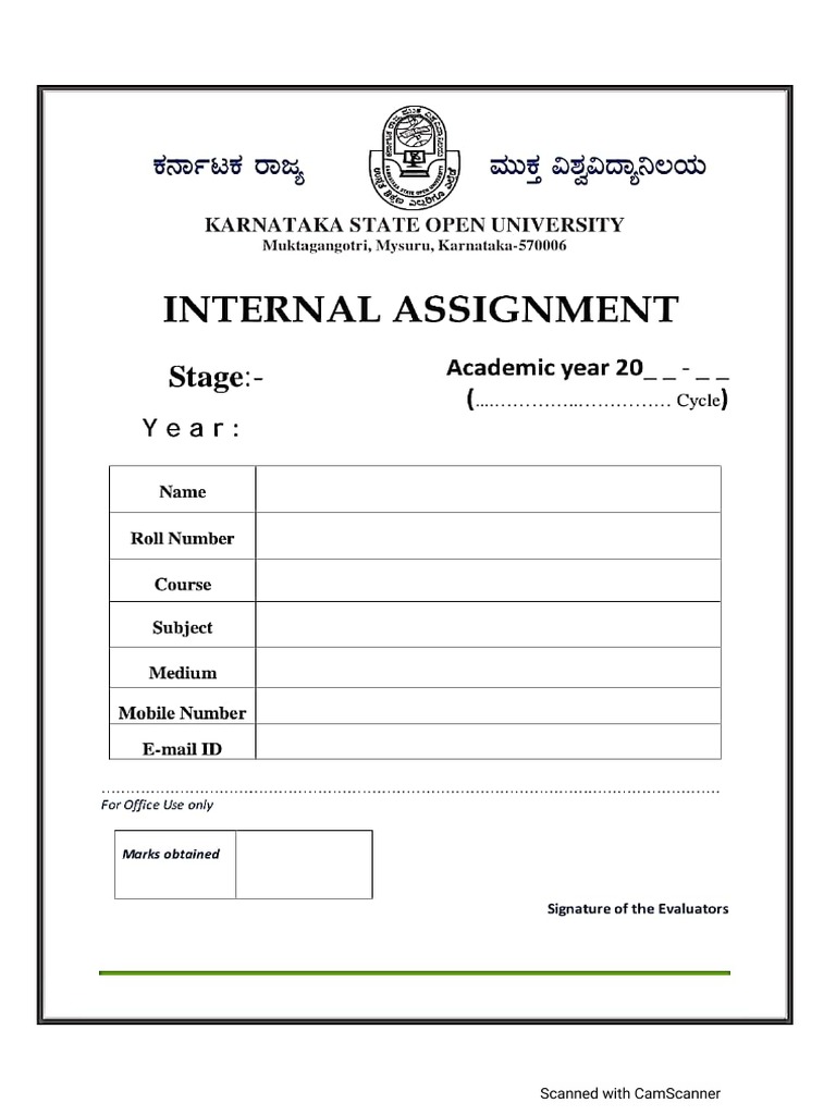 Assignment Front Page - PG | PDF