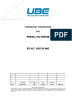 UBE D 102 Pressure Vessel