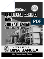 Pedoman Penulisan Skripsi Dan Jurnal Ilmiah Versi 0.2 / Universitas Bina Bangsa / Tahun 2019