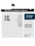 Service and Repair Manual: S - 80 S - 85 S - 80X