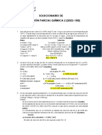 Solucionario Evaluación Parcial Quimica - PRUEBA 1