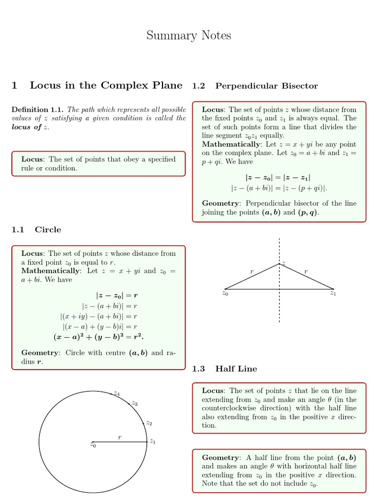Locus of Points | PDF | Circle | Line (Geometry)