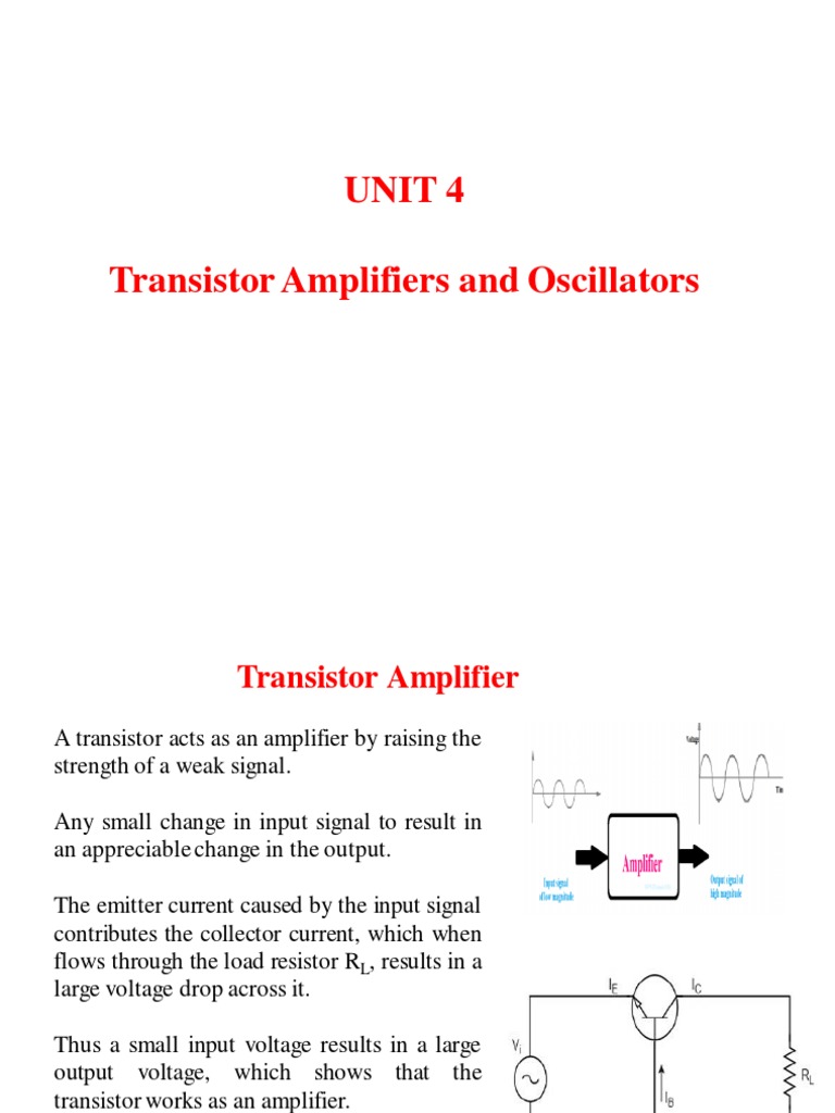 Amplifier and Oscillators PDF Amplifier Electronic Oscillator