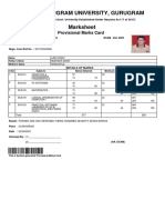 Student Marks Card