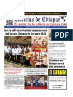 Periódico Noticias de Chiapas, Edición Virtual Sábado 15 de Julio de 2023