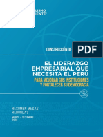 Informe Mesas Redondas Democracia Capitalismo Consciente Peru-2022