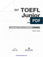 Master TOEF Junior Intermadiate Language Form and Meaning Grammar