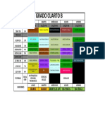 Horario Cuarto B - 2023