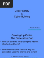 Cyber Safety & Cyber Bullying: Rmacgray@sachem - Edu